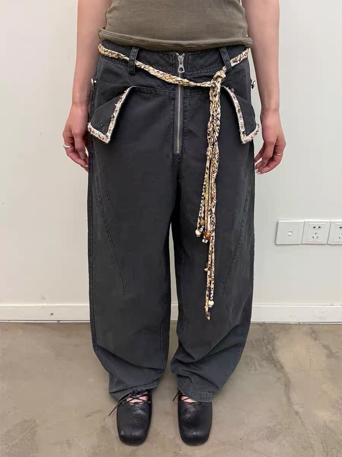 Neverseez 수제 짜임 매듭 벨트 상품이미지2