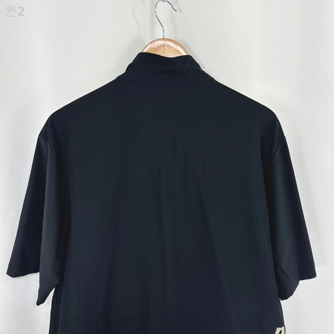 NINEMINUS2 남자 반집업 반팔티 검정 95 상품이미지9