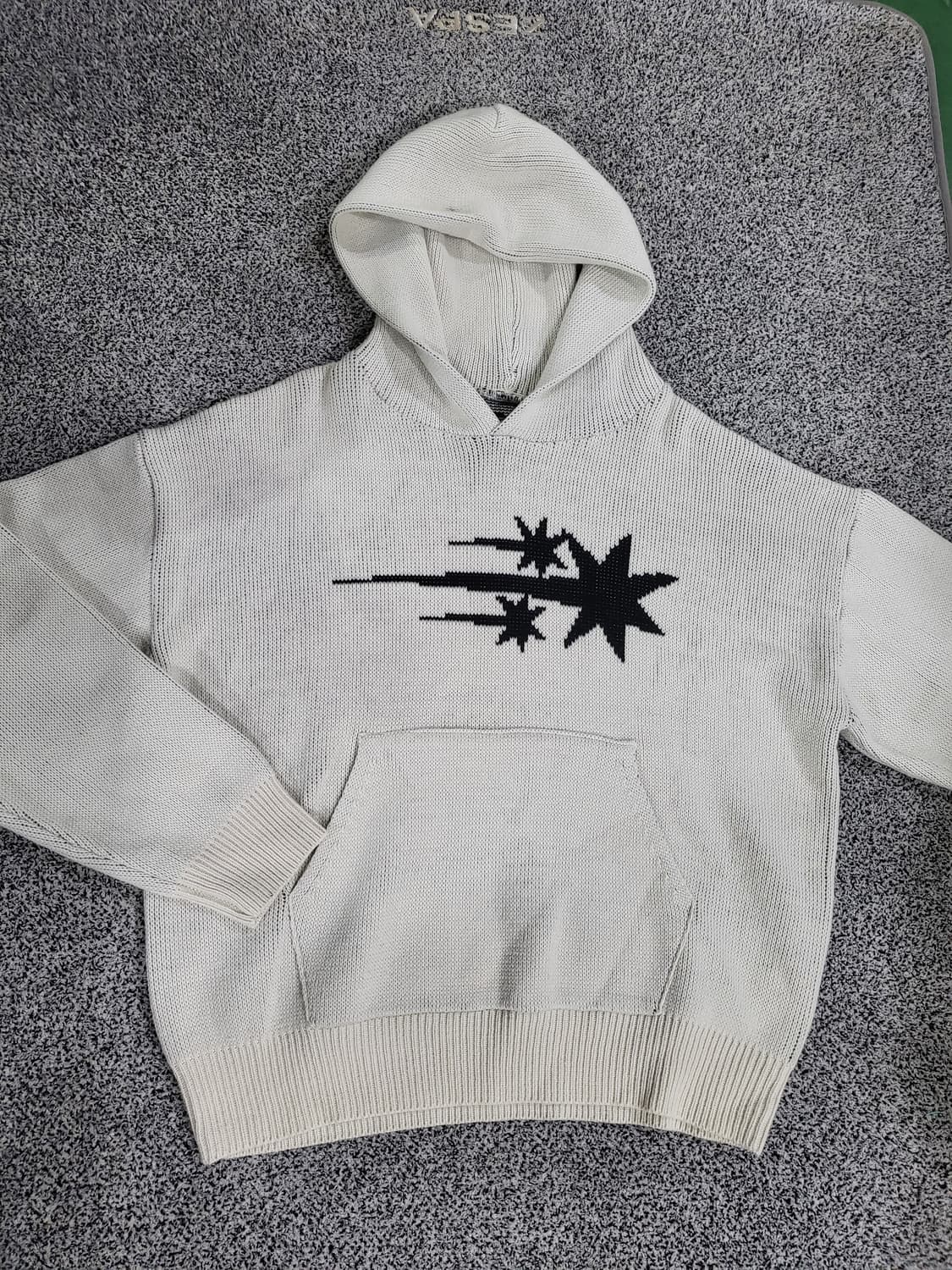 나이스고스트클럽 샤이닝 니트 후드티  상품이미지1