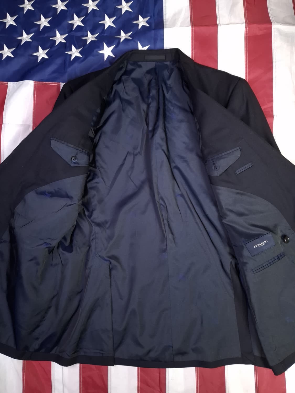 오리지날 일본판 버버리 금장 더블 블레이져 상품이미지7