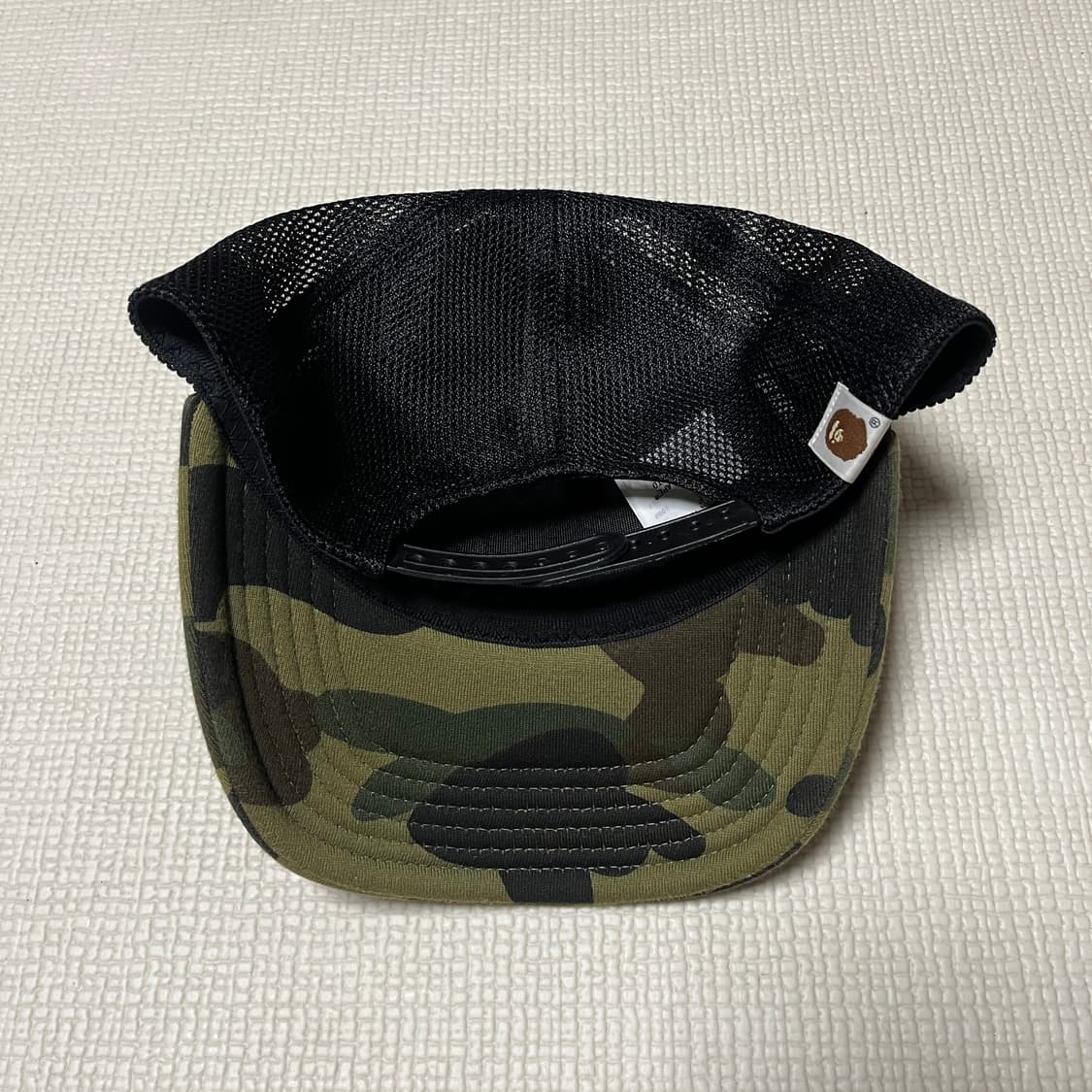 베이프 카모 컬리지 메쉬 캡 그린 상품이미지2