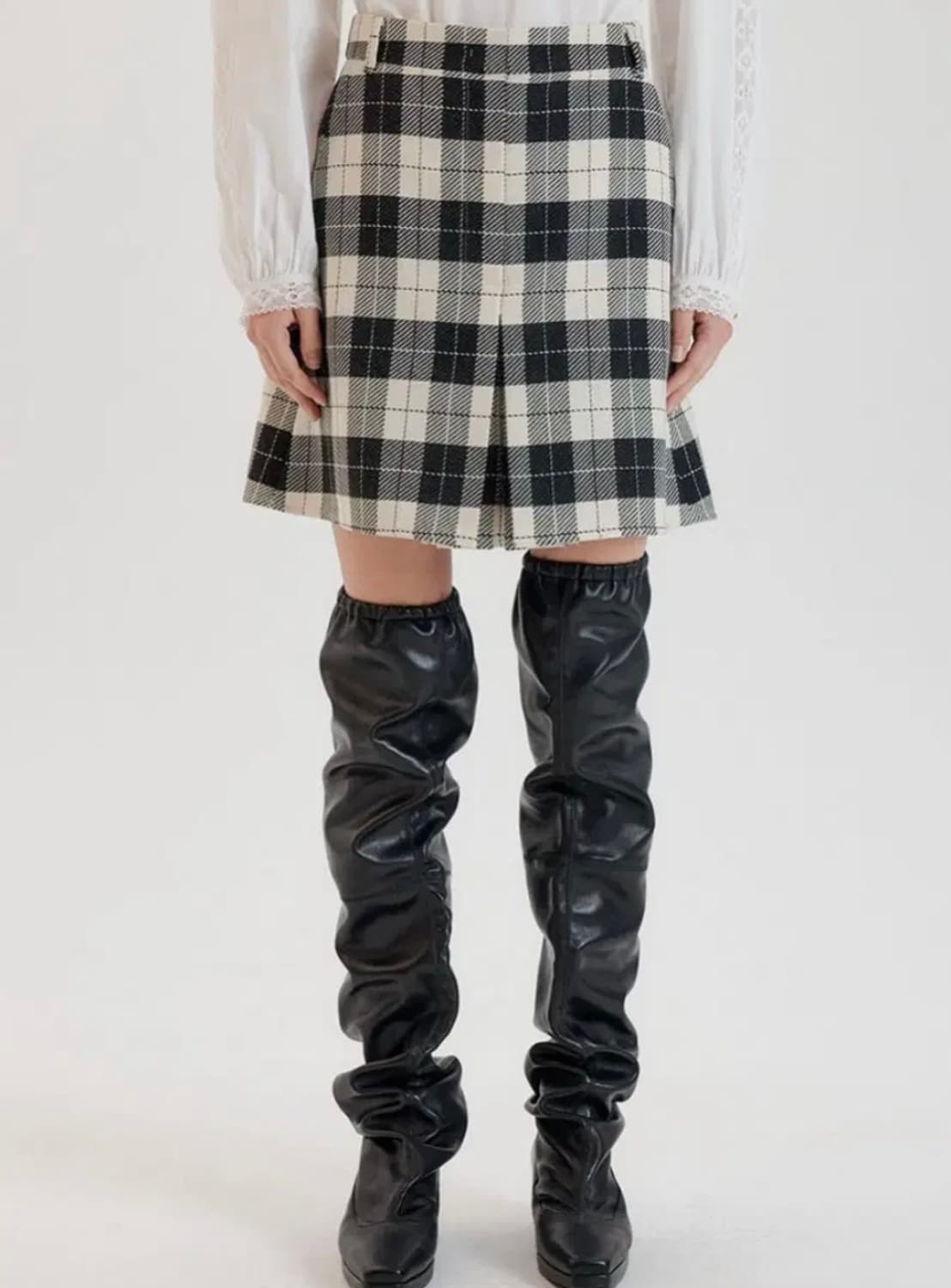 EENK 잉크 트루디 체크 패턴 스커트 (새상품) 상품이미지3