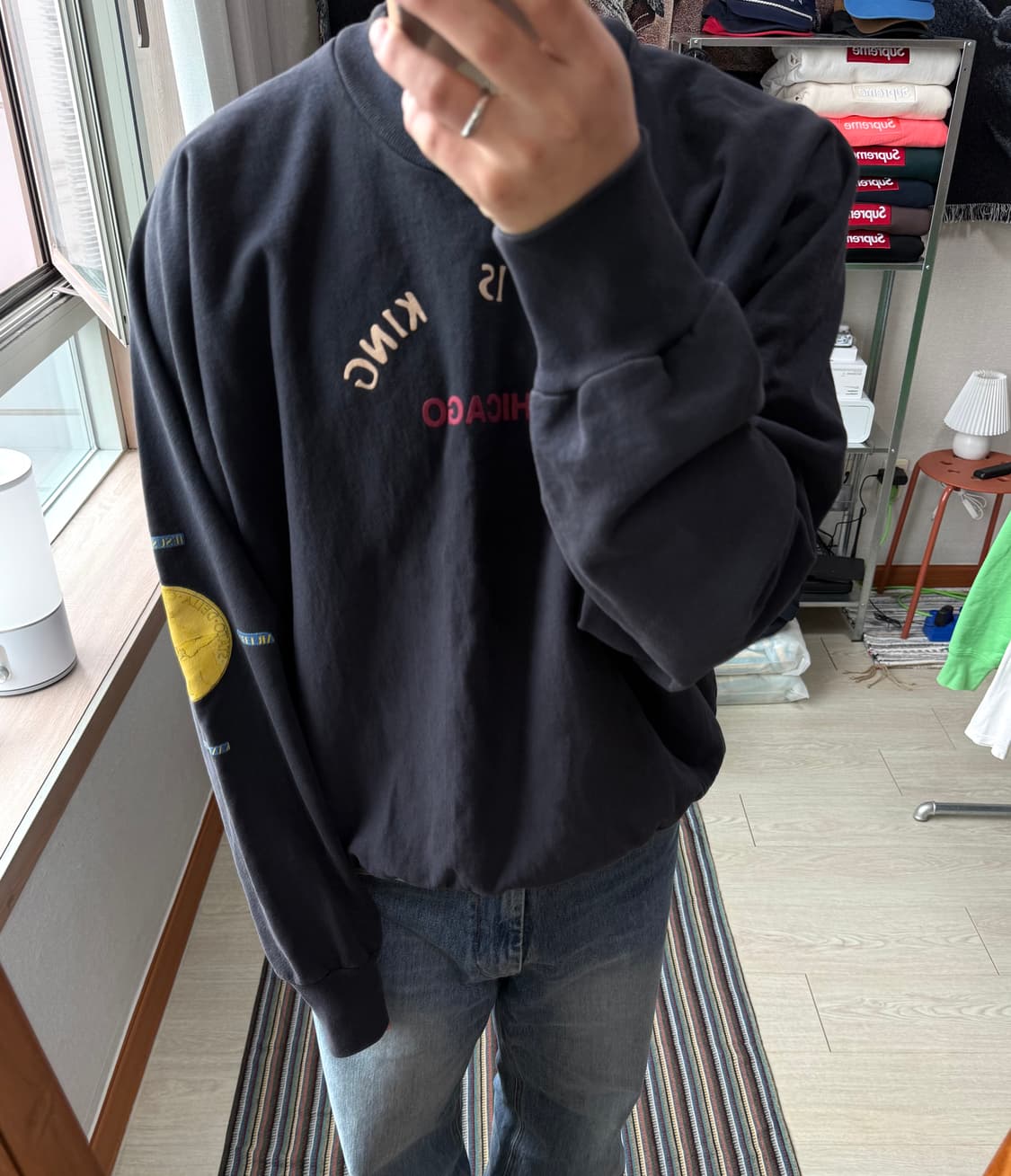 칸예웨스트 지저스 이즈 킹 맨투맨 상품이미지1