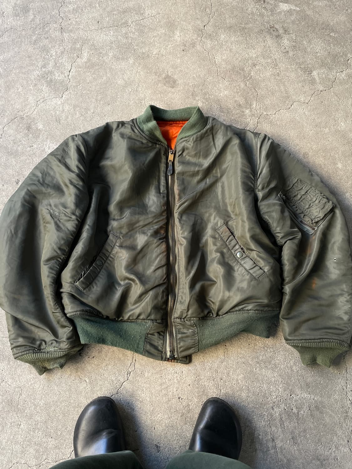 Rare!)OG 60s USAF MA-1 D Type Flight Jac 상품이미지3