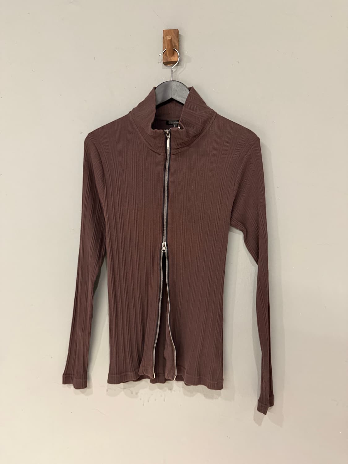 2-way zipper ribbed zip-up 상품이미지6