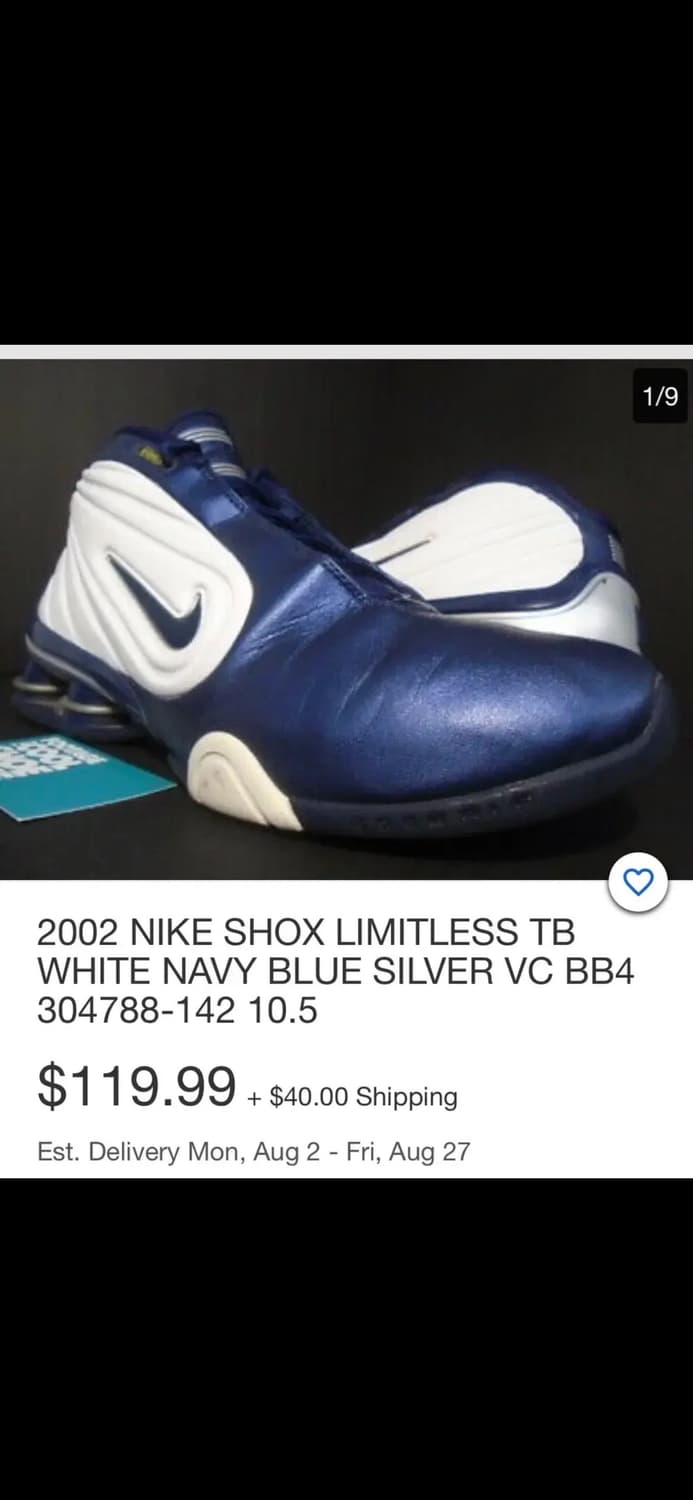 나이키 샥스 2002 네이비 275 상품이미지7