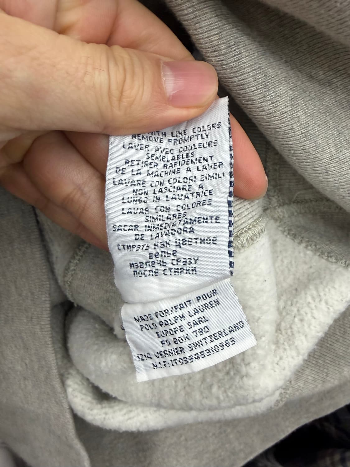 00s 폴로 랄프로렌 867 Madison 회색 후드티 상품이미지8