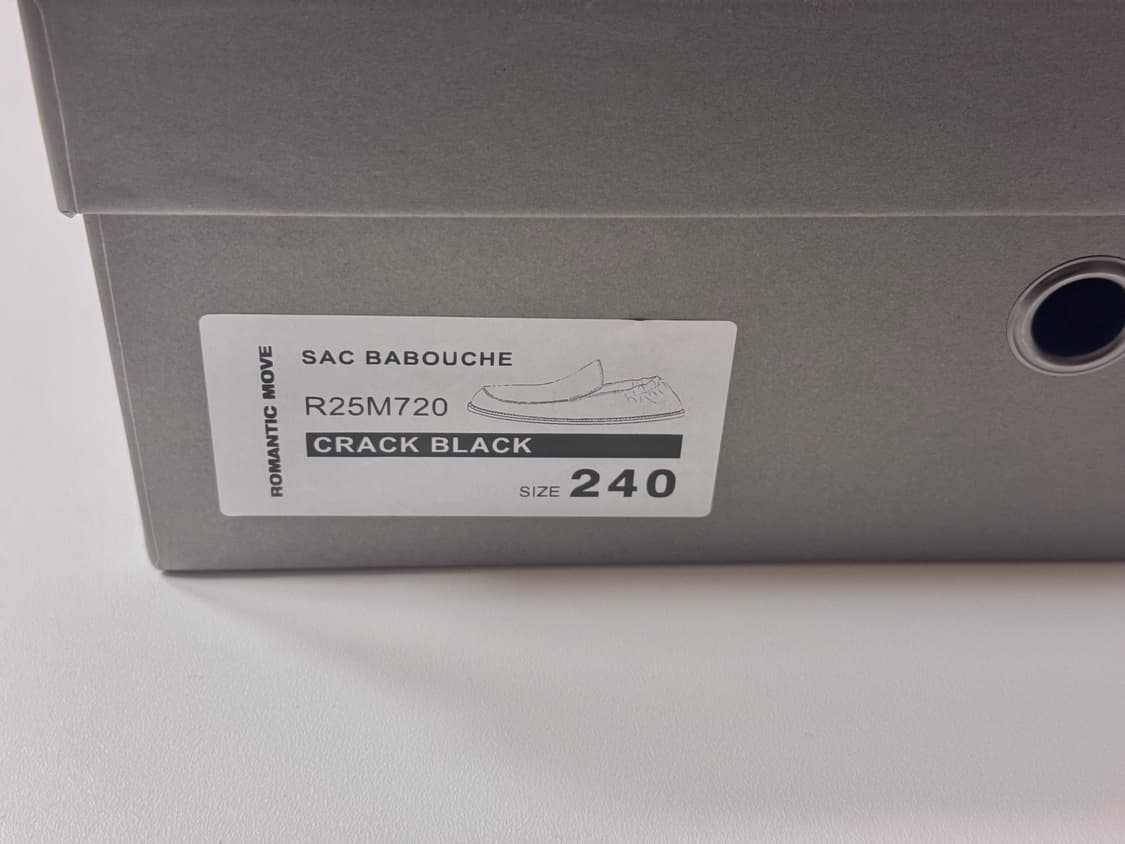 [240] 로맨틱무브 삭 바부슈 크랙블랙 상품이미지7