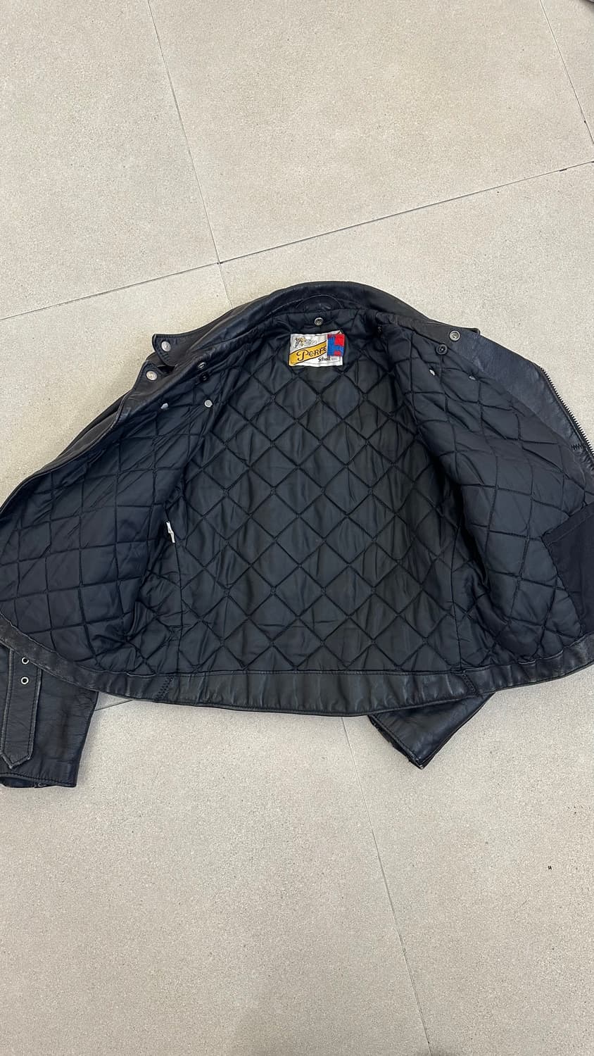 쇼트 퍼펙토 레더 자켓 상품이미지2