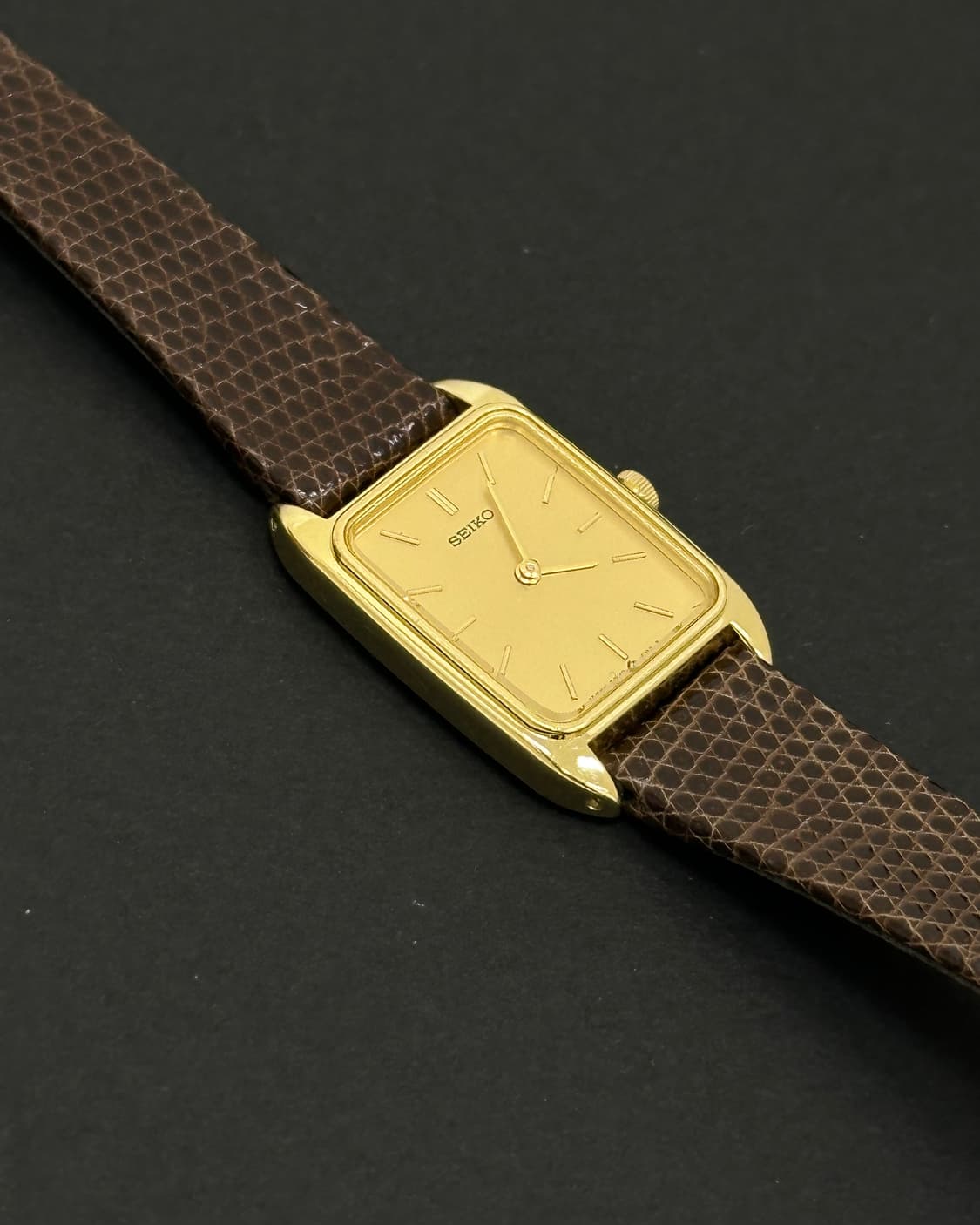 세이코 골드 다이얼 쿼츠 시계 상품이미지3