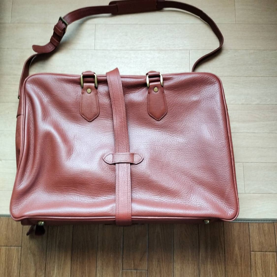 요시다 포터 산토리 위스키 소가죽 보스톤백 상품이미지5