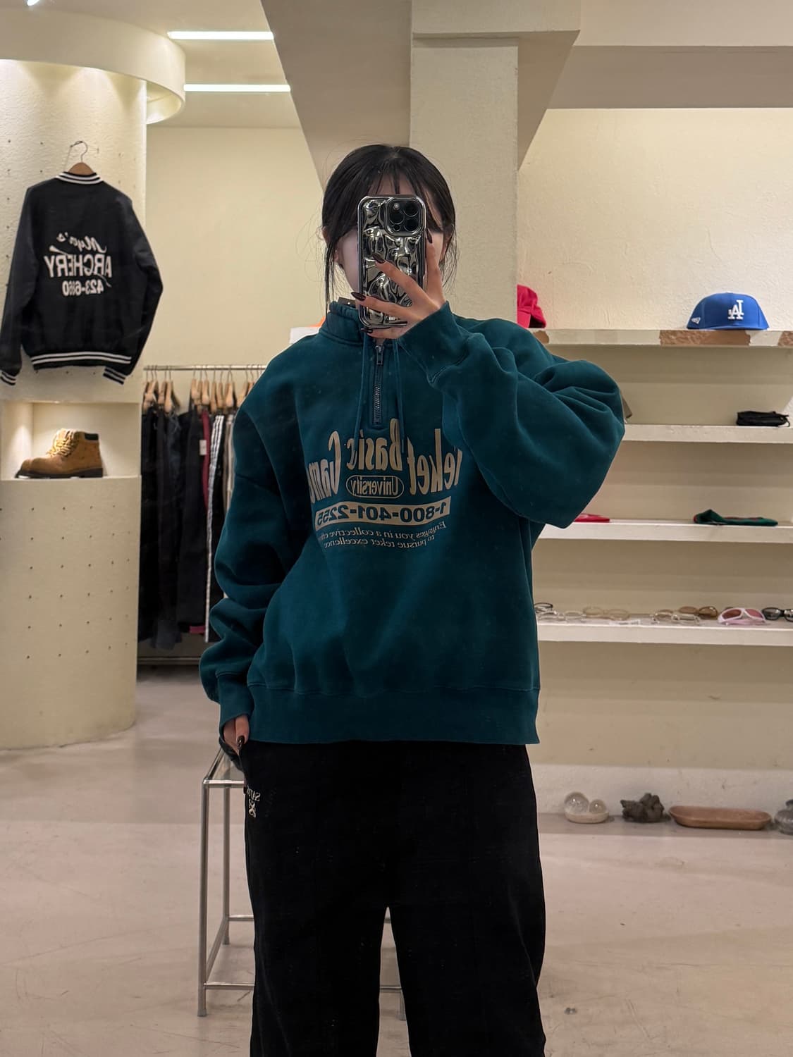 테켓 베이직 게임 하프집업 스웻셔츠 U1421 상품이미지1