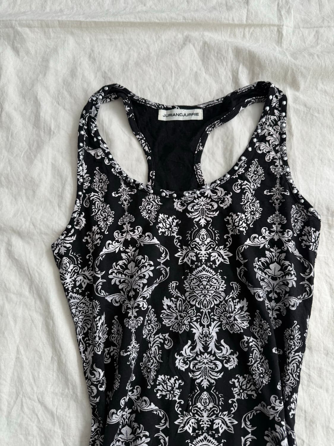 Y2k 오리엔탈 펑크 딱붙 슬리브리스 상품이미지2