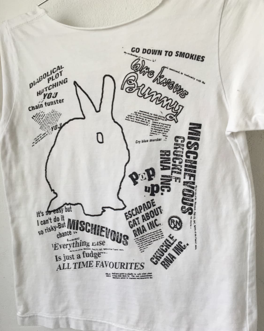 Rabbit printing t shirt 상품이미지4