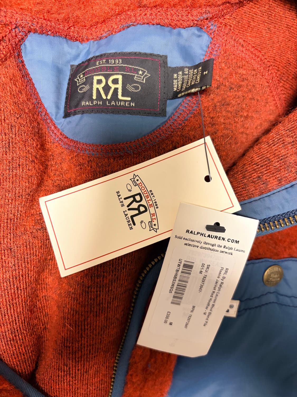 RRL 더블알엘 울블렌드 파일 플리스 자켓 M 상품이미지4