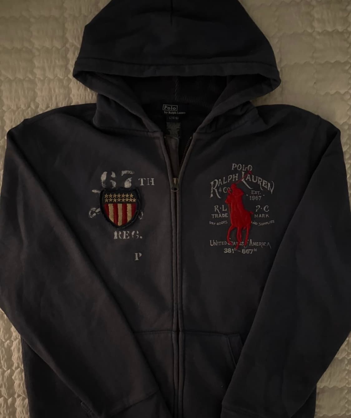 폴로 빅포니 성조기 후드집업 상품이미지2