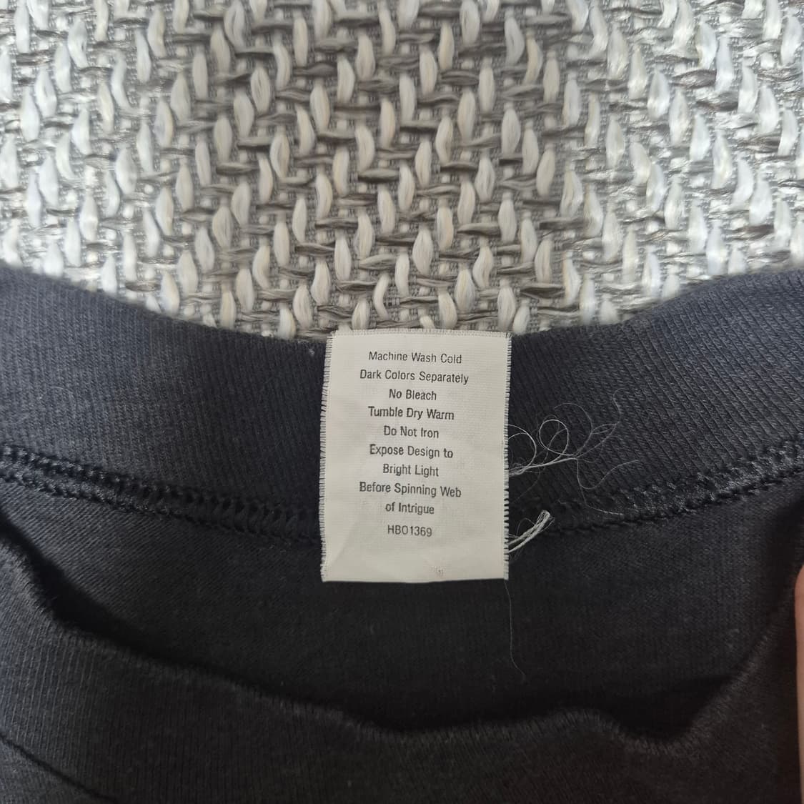 80s 스파이더웹 프린팅 싱글스티치 티셔츠 (XL) 상품이미지4