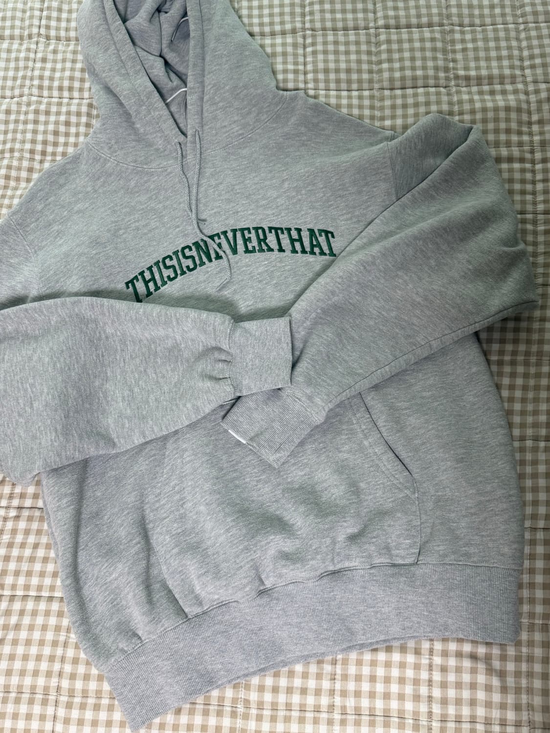 디스이즈네버댓 아크로고 후디 후드티 헤더그레이 상품이미지3