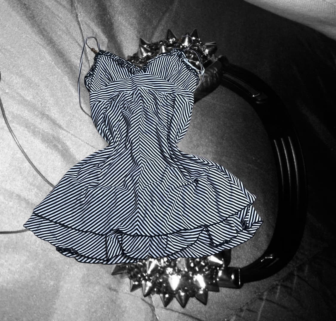 Liz Lisa Stripe pink ribbon dress 상품이미지1