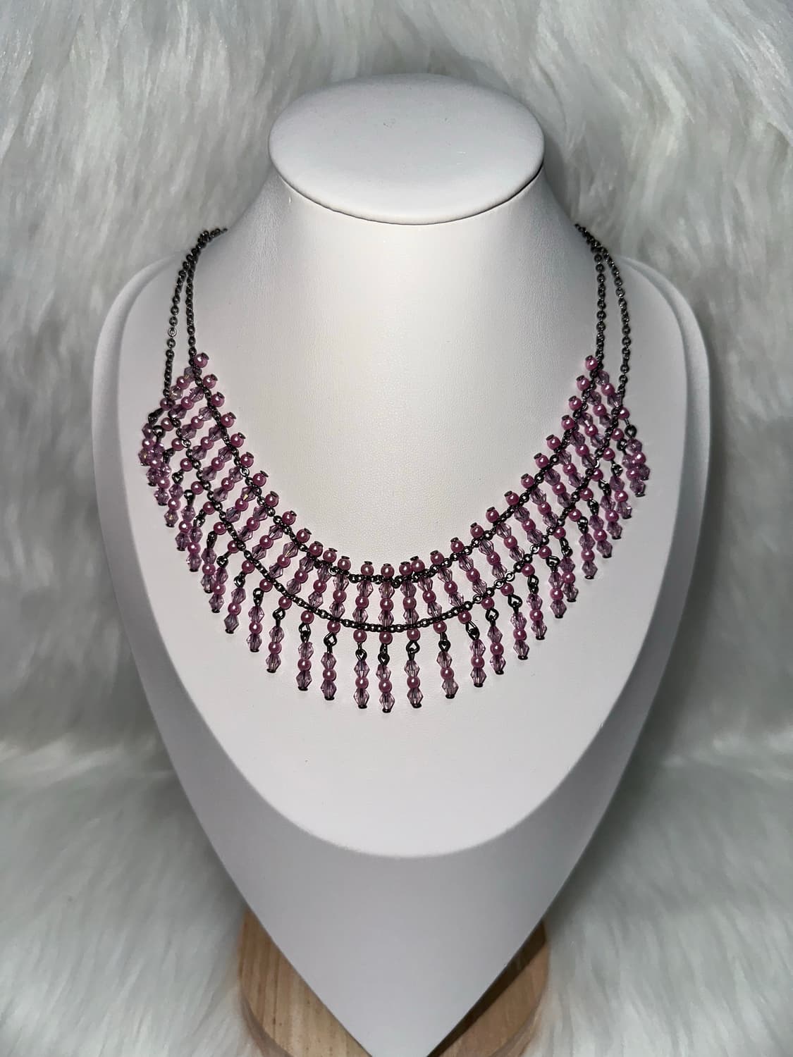 오리엔탈 고스펑크 핑크 초커 목걸이 상품이미지1