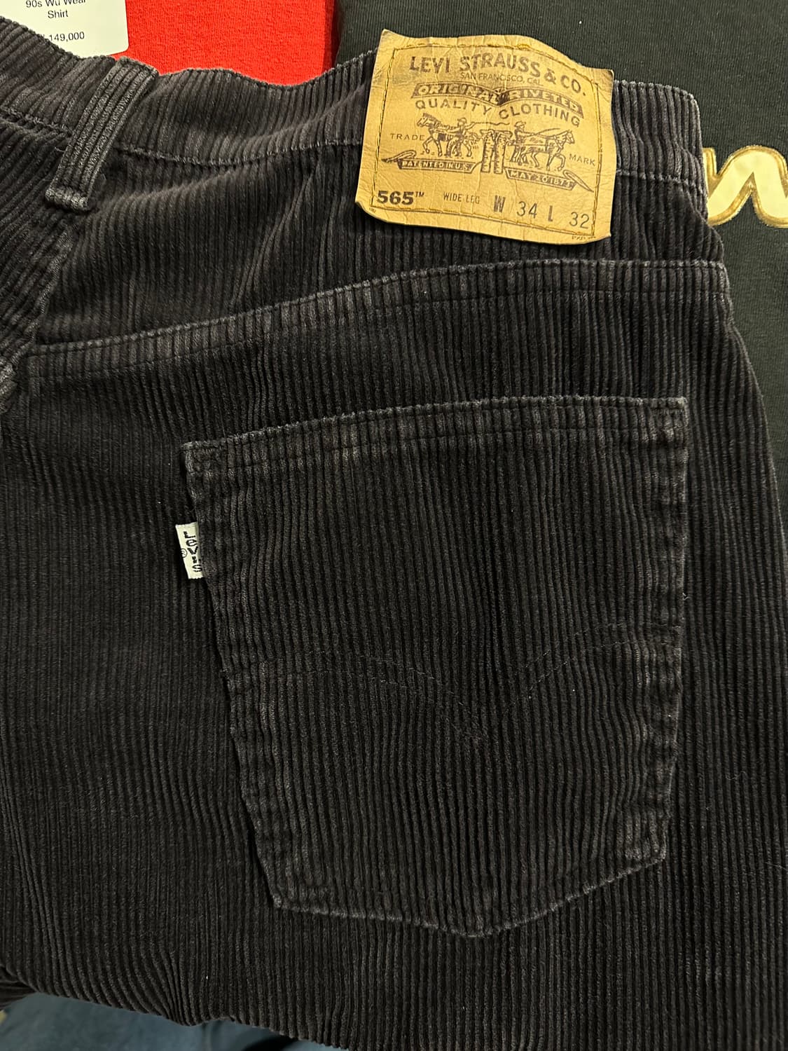 빈티지 90s 리바이스 565 코듀로이 팬츠  상품이미지3