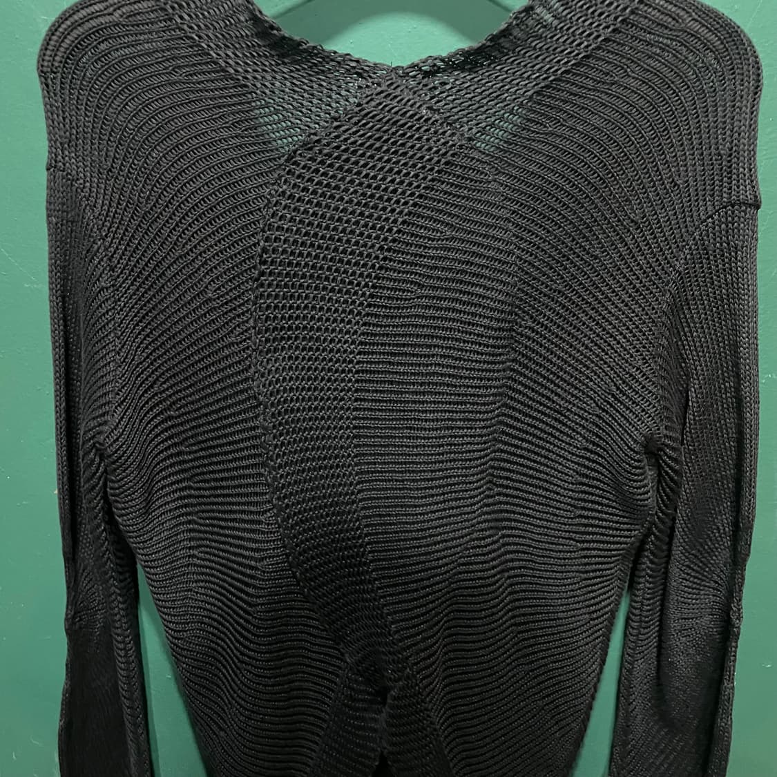 이세이미야케 니트 가디건 블랙 상품이미지6