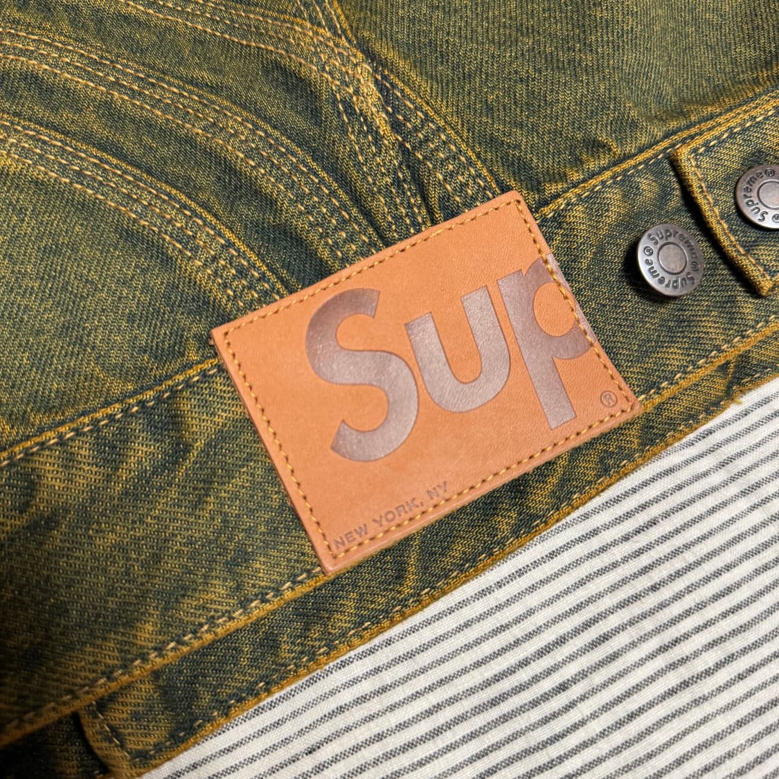 슈프림 S로고 데님 트러커 자켓 스몰 상품이미지3