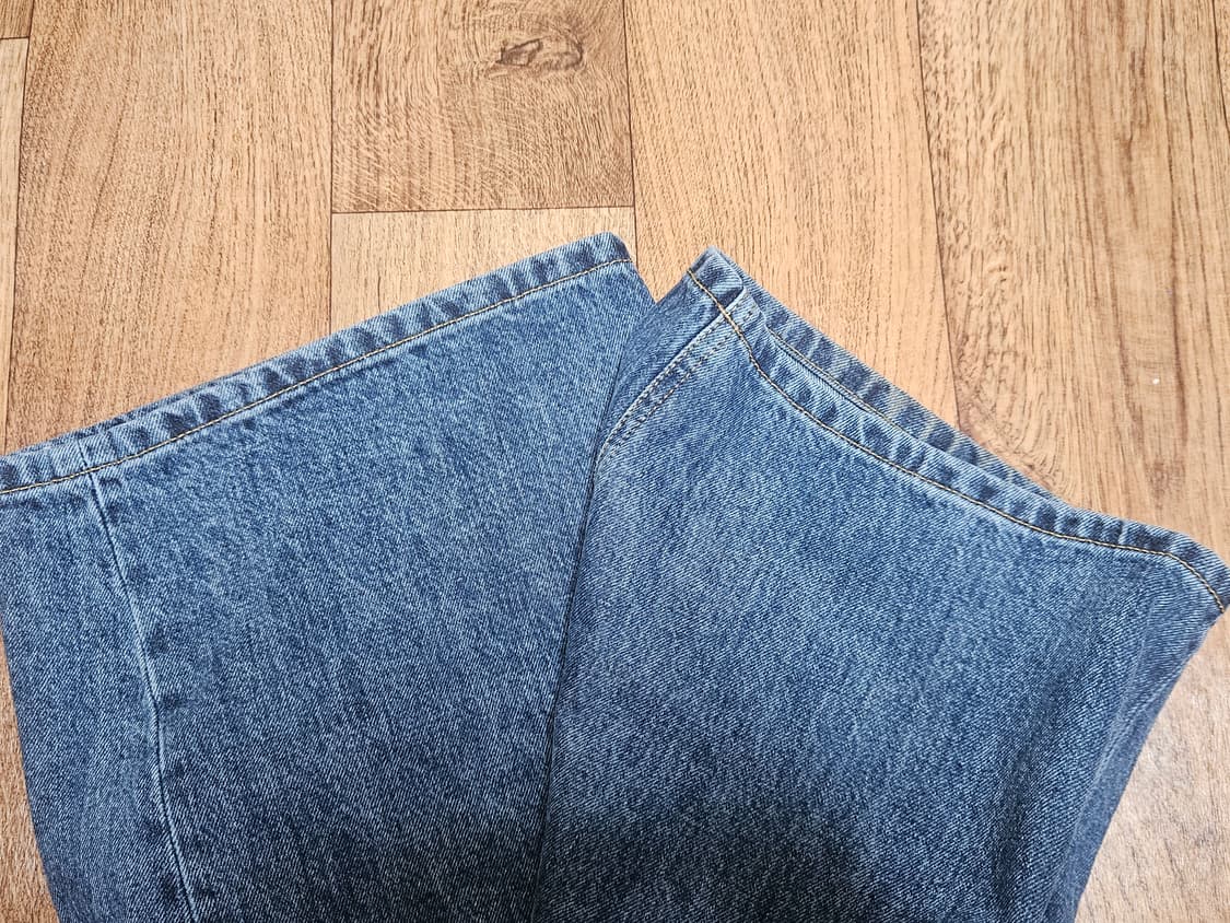 [2]해칭룸 와이드 커브진 블루 상품이미지2