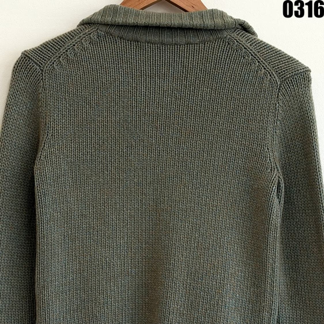 폴로 랄프로렌 니트 가디건 M 0316 올리브 실측 XS 상품이미지9