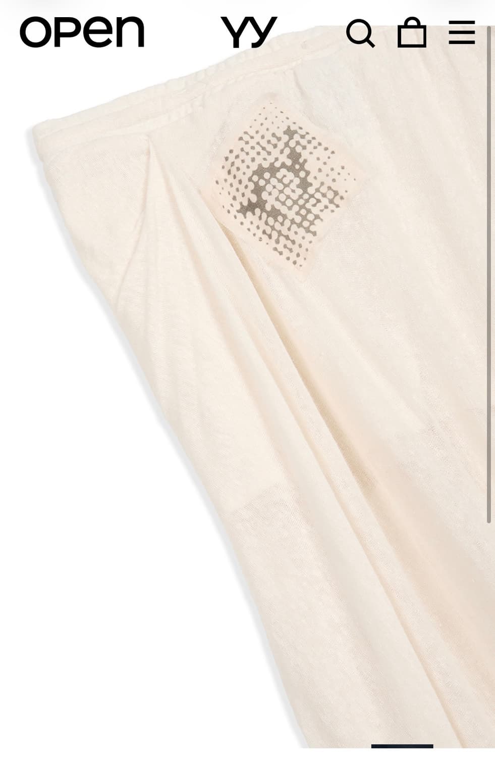 [OPEN YY] DRAPED LINEN SKIRT, CREAM 상품이미지6