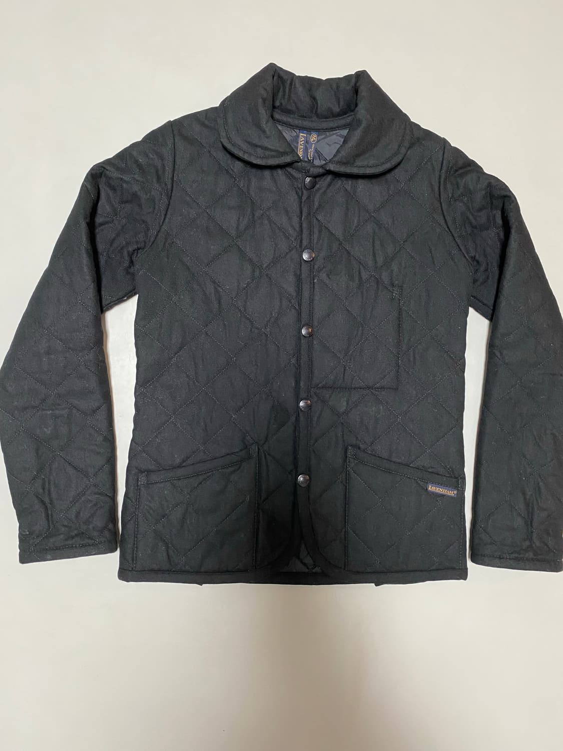영국 라벤햄Lavenham 울퀼팅 자켓 블랙 34 상품이미지1