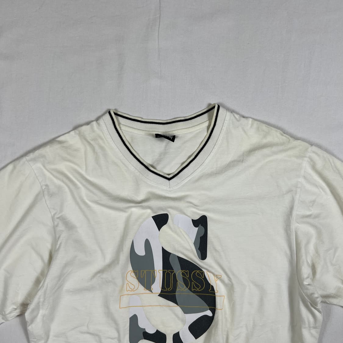 90‘s 스투시 stussy 카모 s 로고 반팔티 상품이미지2