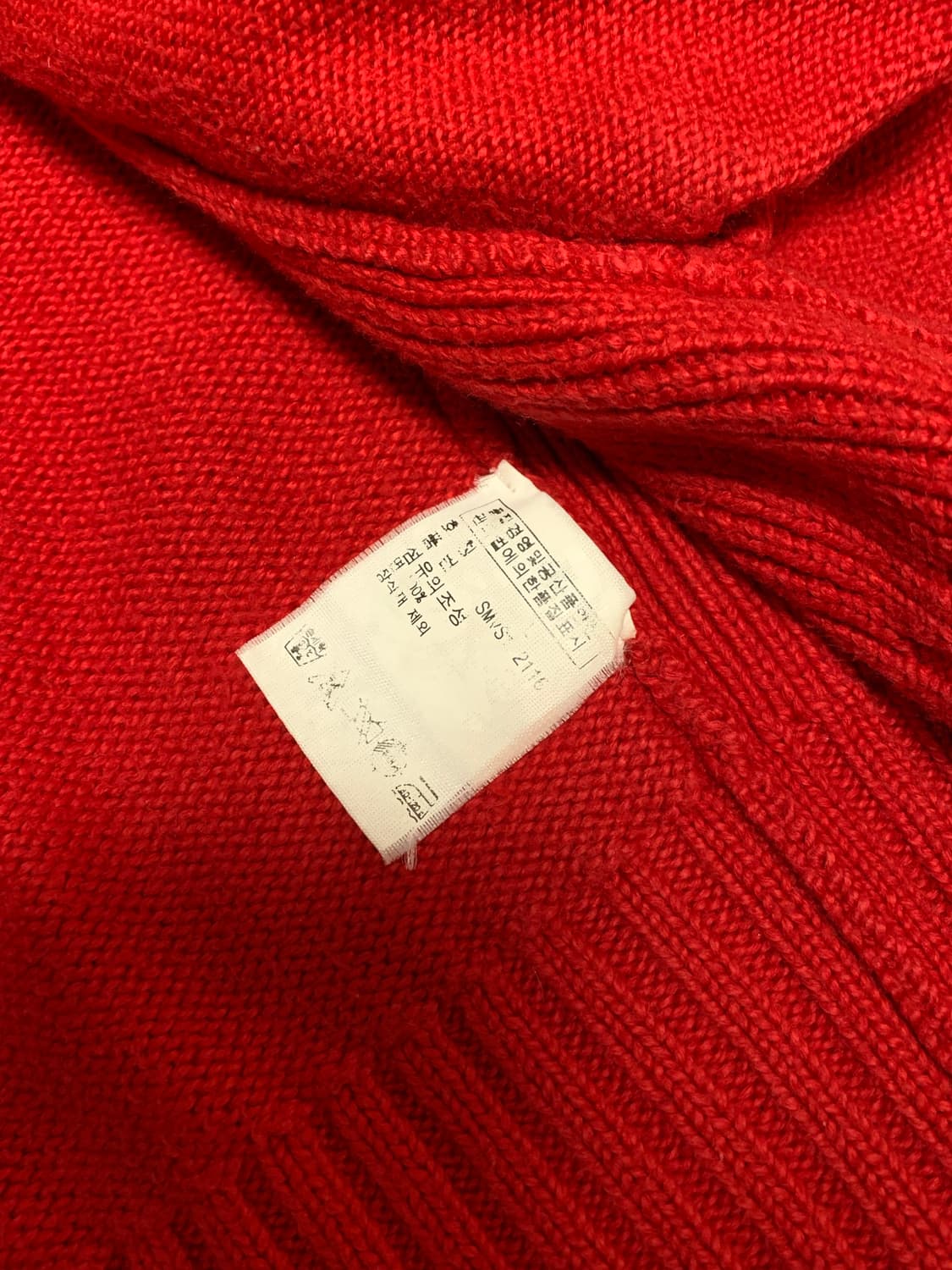 폴로 빅포니 니트집업 레드  상품이미지6