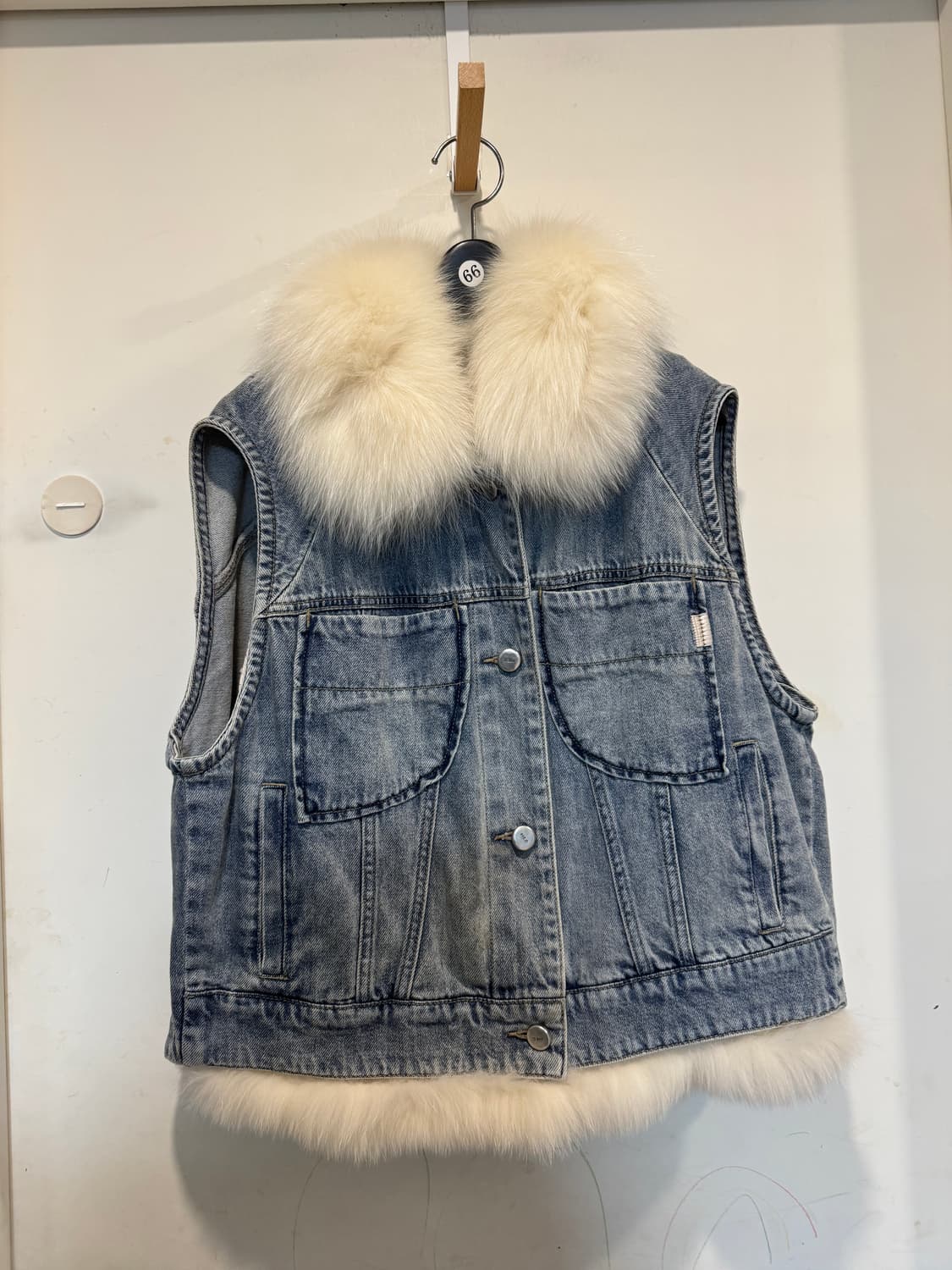 오즈세컨 폭스퍼 데님 베스트 상품이미지3