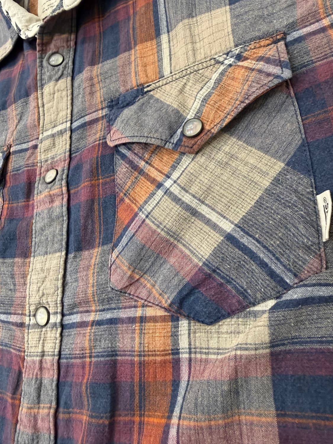 VANS 웨스턴 체크 반팔 셔츠 상품이미지3