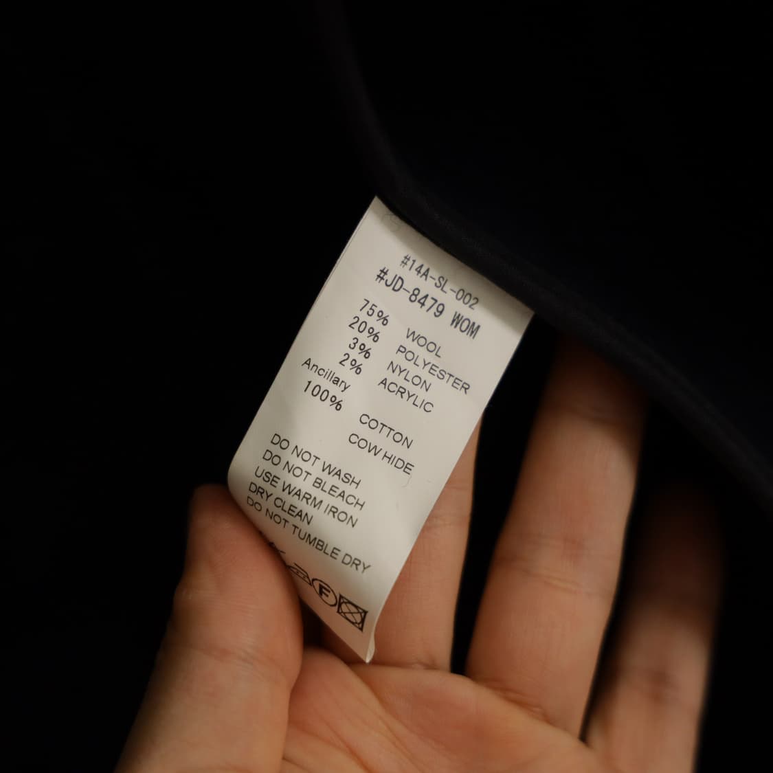 단톤 더블버튼 울 후드코트 상품이미지9