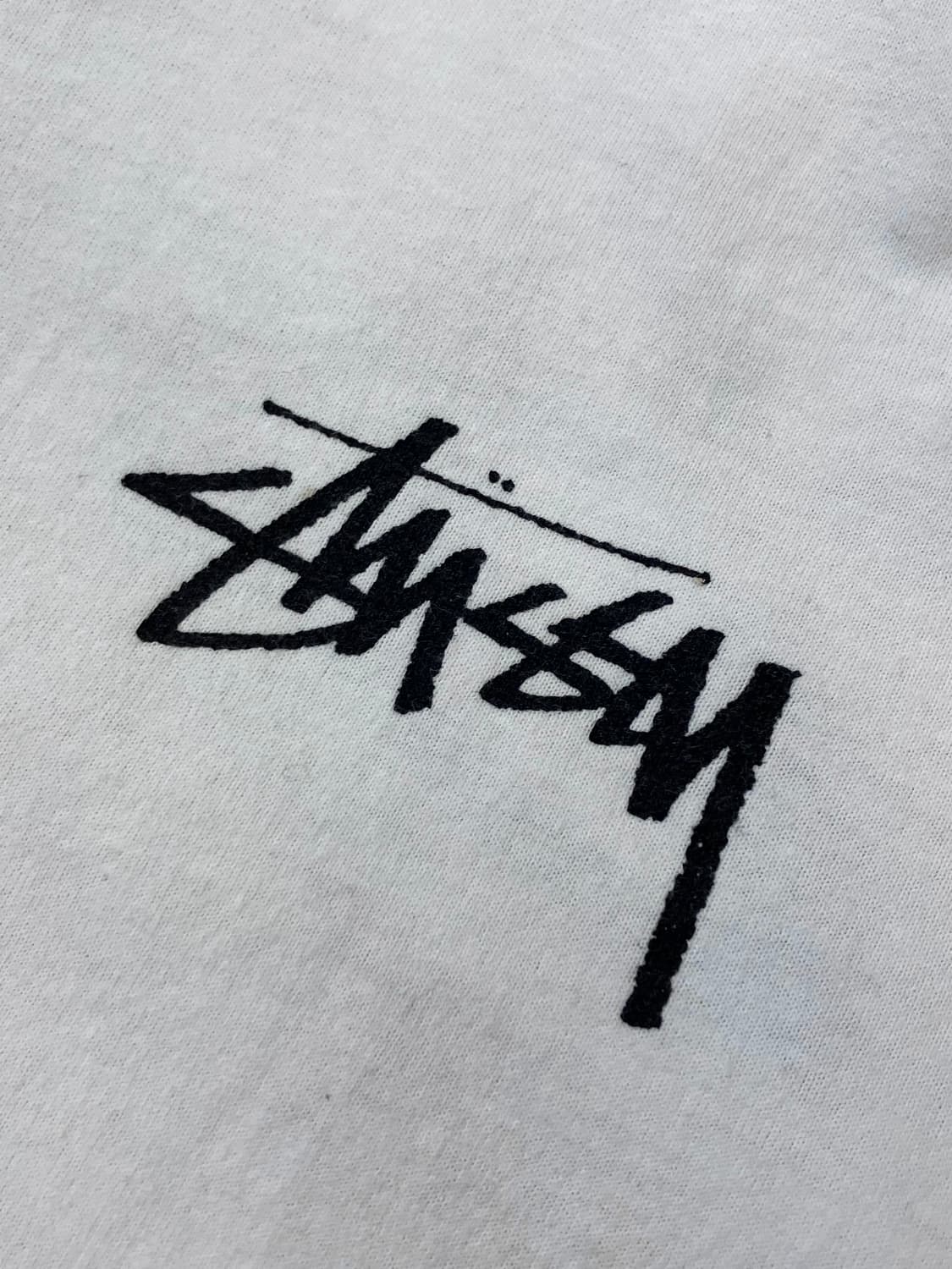 스투시 프린팅 반팔 티셔츠 화이트 M   #csz3983 상품이미지4