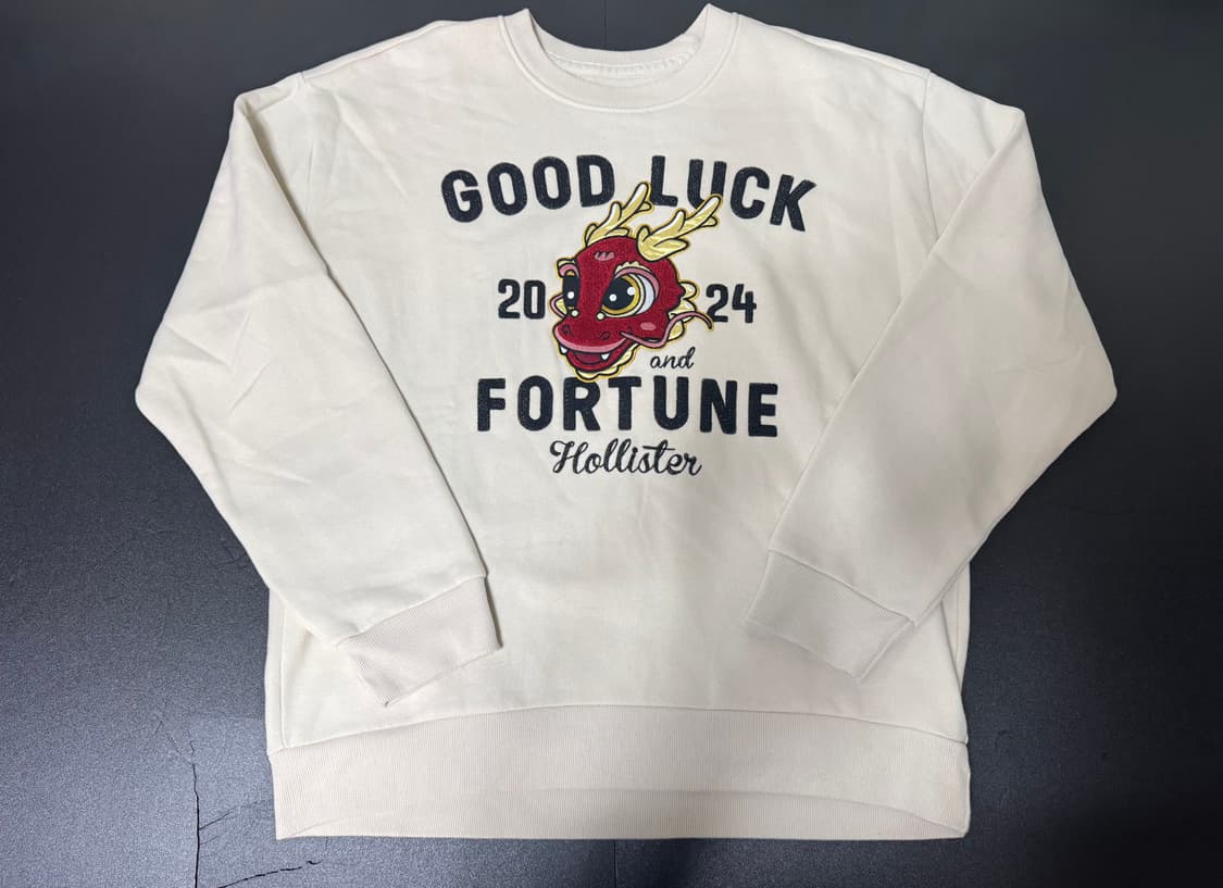 홀리스터 굿 럭 포춘 맨투맨 상품이미지1
