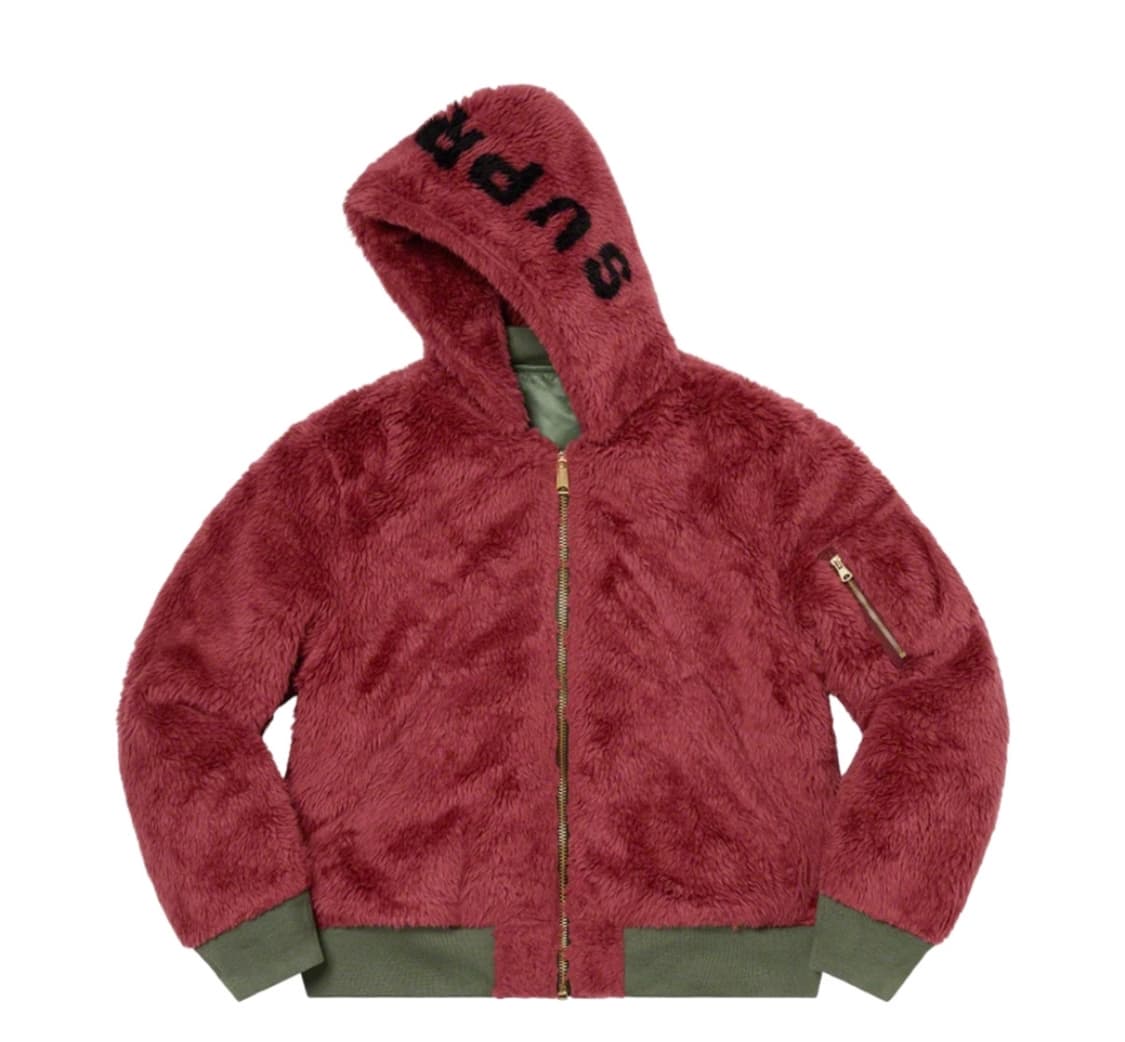 [M] 슈프림 포우 퍼 리버시블 MA-1 올리브 - 22FW 상품이미지4