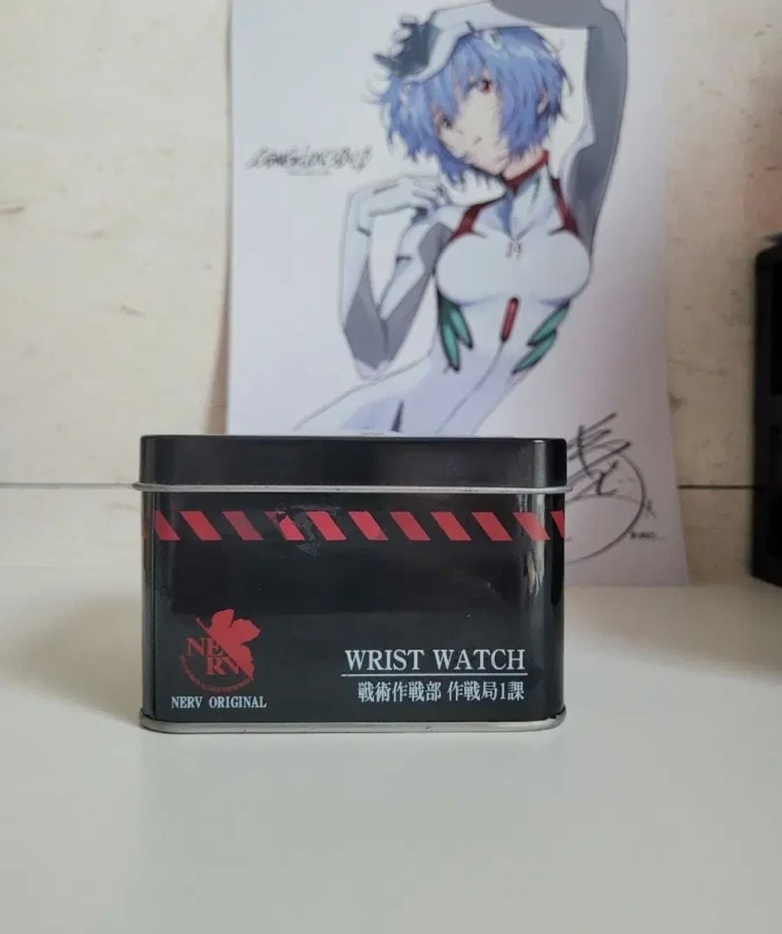 레어 한정판) 세제품 에반게리온 신극장판 네르프 LED 디지털 시계 상품이미지3