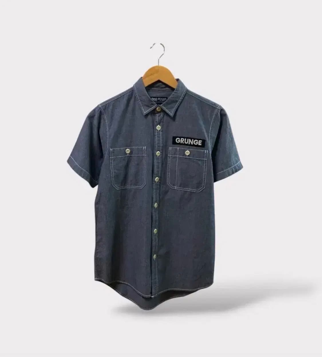 빔즈 BEAMS 스티치 카고 워크셔츠 S 상품이미지1