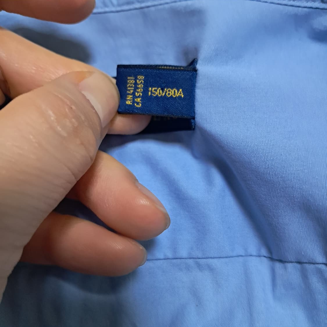 폴로 랄프로렌 하늘색 셔츠 44( 0사이즈 150/80A) 상품이미지8