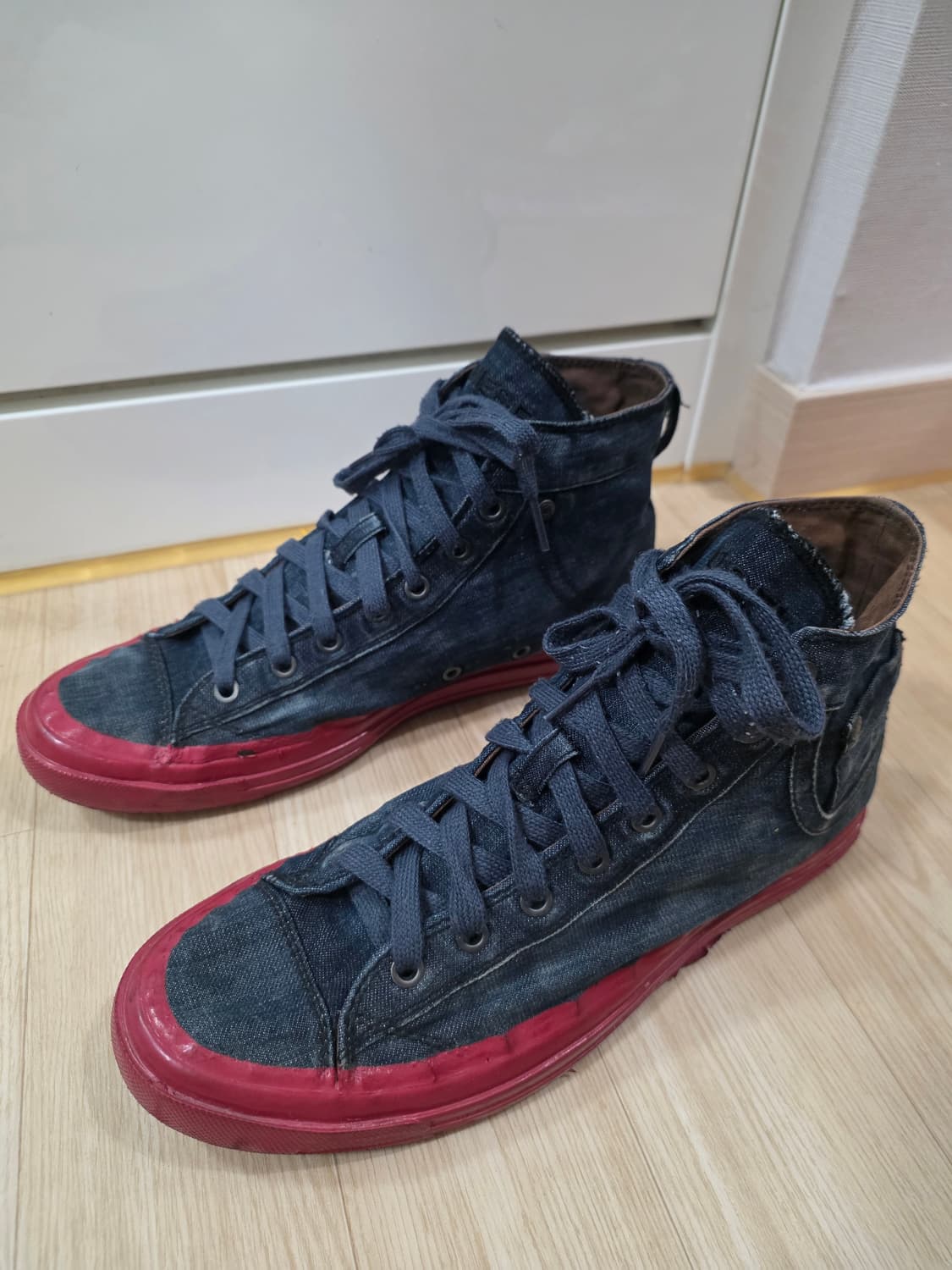 디젤 데님 하이탑 스니커즈 280 상품이미지1