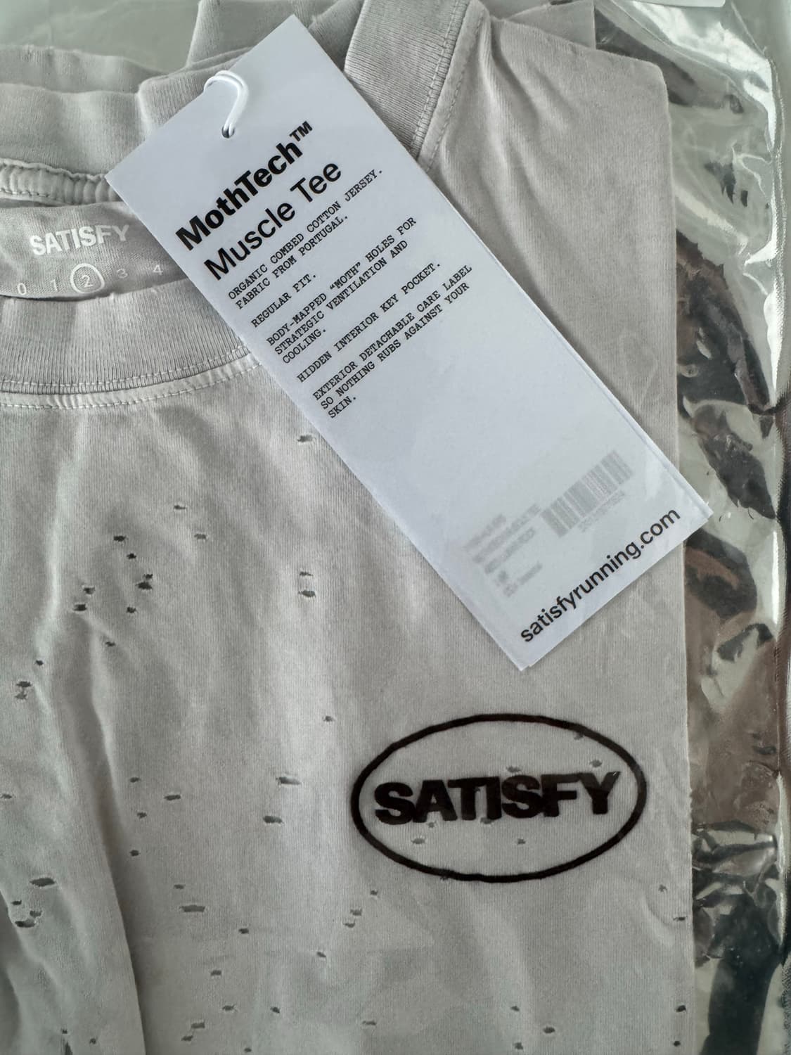 (새상품) Satisfy Mothtech Muscle T-Shirt 상품이미지2