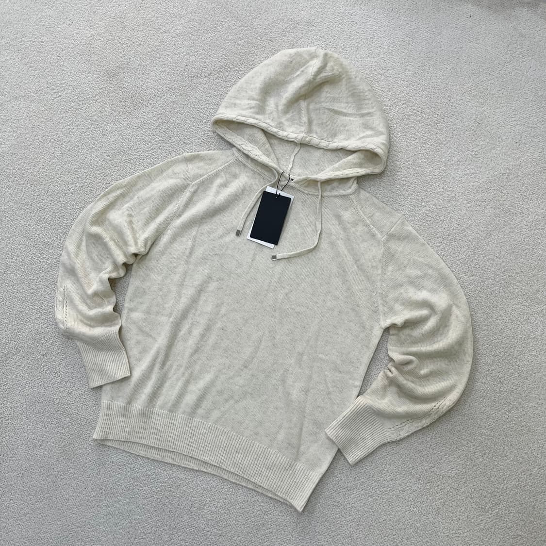 66 새상품 더엣지 여성 후드 니트 0401M 상품이미지1