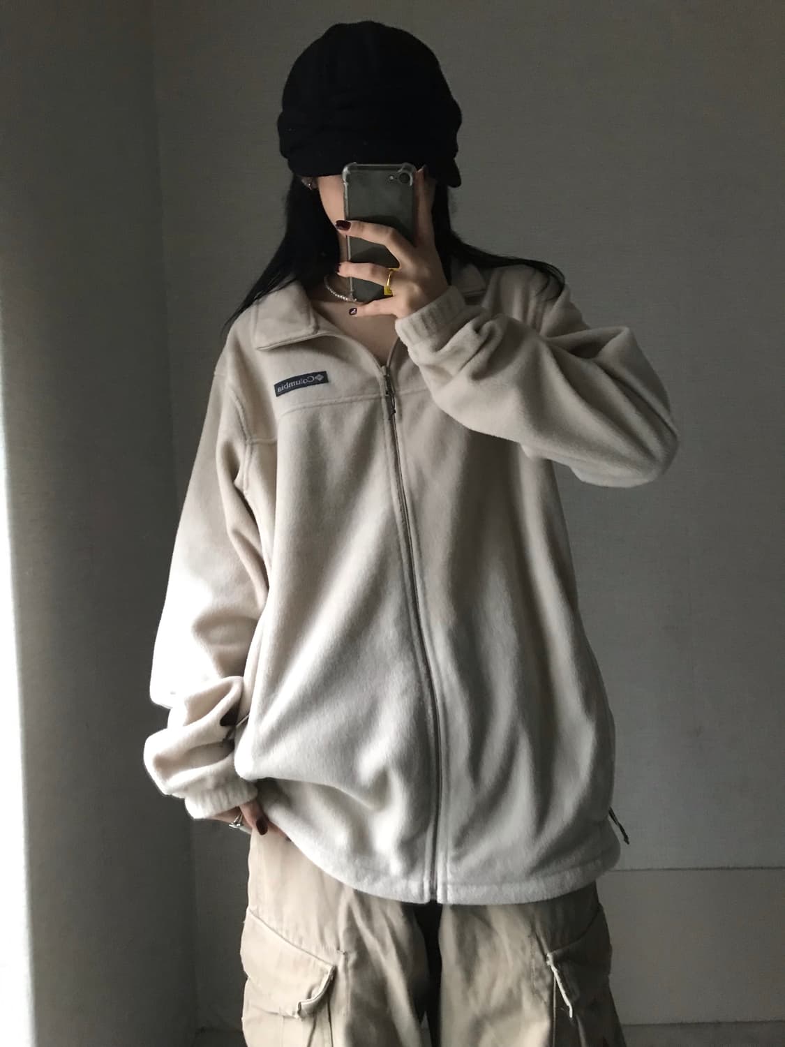 콜롬비아 아이보리 후리스 상품이미지1