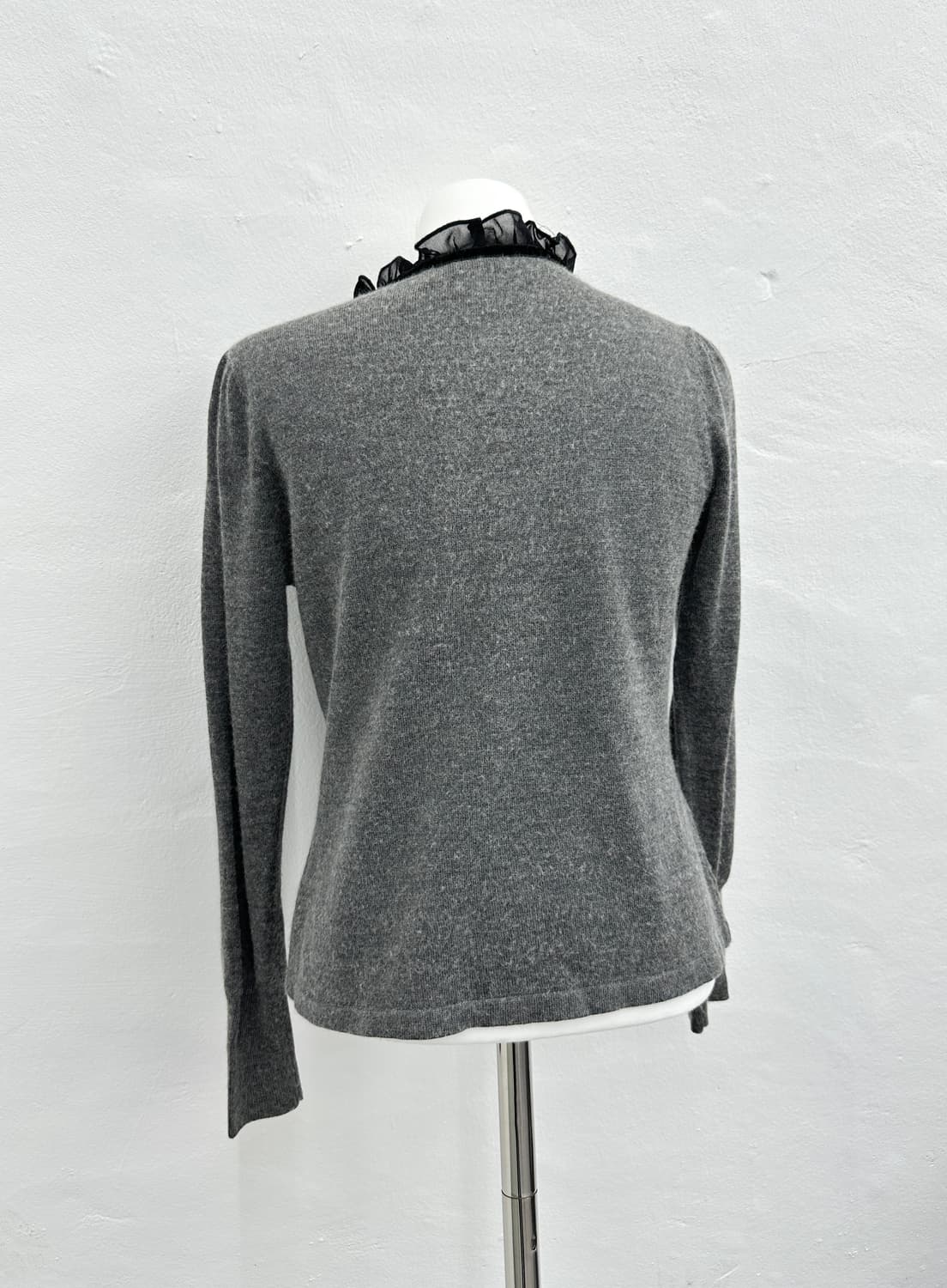 Vintage ribbon ruffle knit top 상품이미지5