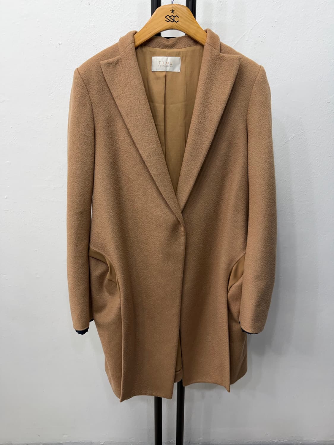 정품) TIME 타임 한섬 캐시미어100 블렌드 코트 82 상품이미지1