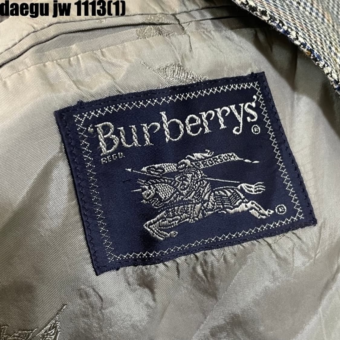 버버리 구형 체크 블레이져 자켓 상품이미지3