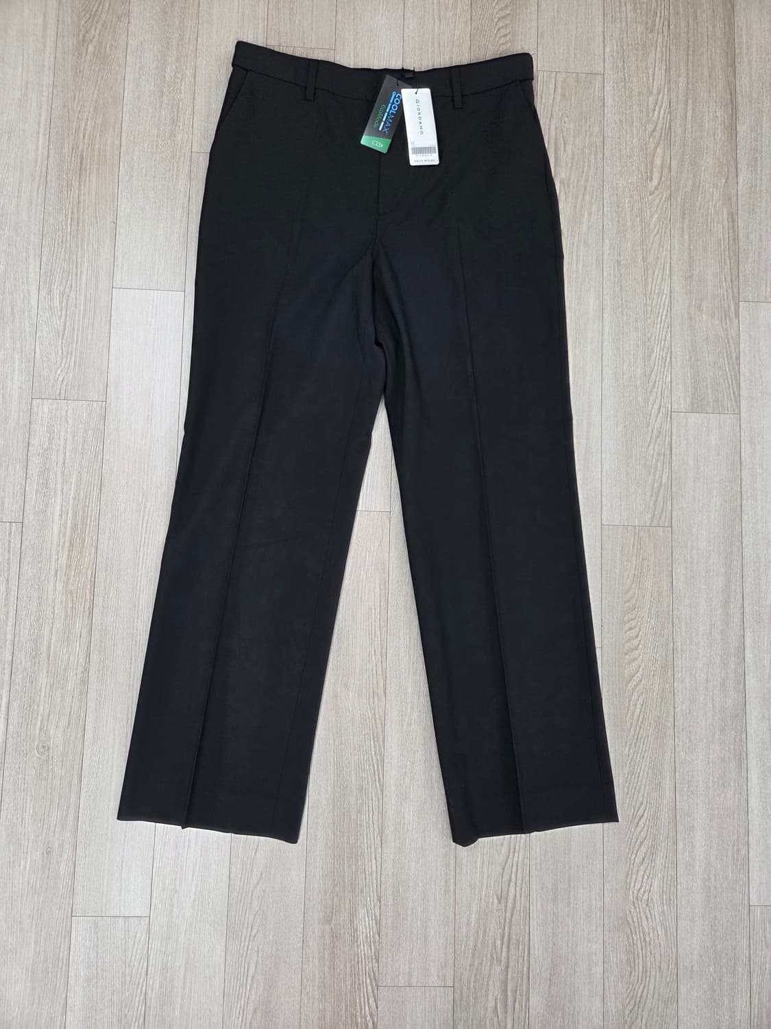 (새상품)지오다노 여름 쿨맥스 스트레이트핏 슬랙스 다크모카, 블랙 32 상품이미지5